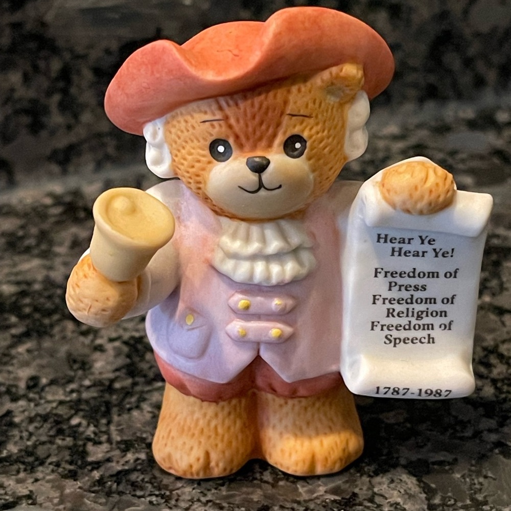 Enesco Lucy Rigg Bear Figurine with Gold Trim